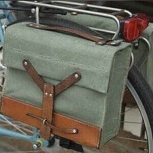 Vintage 1950s and 1960s Swiss Army Pannier Bike Bags